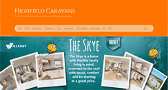 Desktop Screenshot of highfield-caravans.co.uk