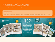 Tablet Screenshot of highfield-caravans.co.uk